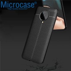 Microcase Xiaomi Poco F2 Pro - Redmi K30 Pro Leather Tpu Silikon Kılıf - Siyah