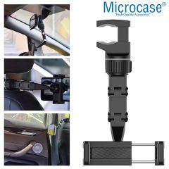 Microcase Araç İçi Dikiz Aynası Koltuk Arkası Mutfak Telefon Tutucu - AL3245 Siyah-Gri