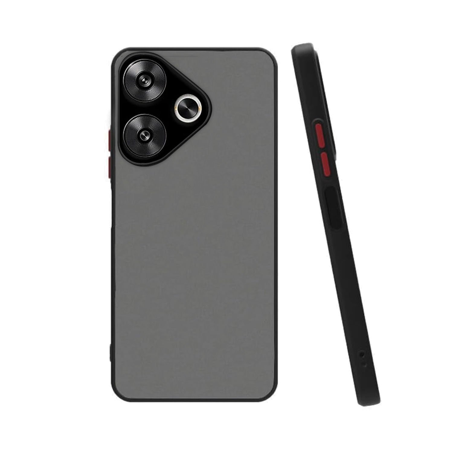Microcase Xiaomi Poco F6/Redmi Turbo 3  London Serisi Darbeye Dayanıklı Kılıf - Siyah AL3415