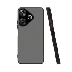 Microcase Xiaomi Poco F6/Redmi Turbo 3  London Serisi Darbeye Dayanıklı Kılıf - Siyah AL3415