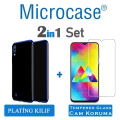 Samsung Galaxy M10 Plating Silikon Kılıf + CAM (SEÇ)