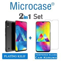 Samsung Galaxy M10 Plating Silikon Kılıf + CAM (SEÇ)