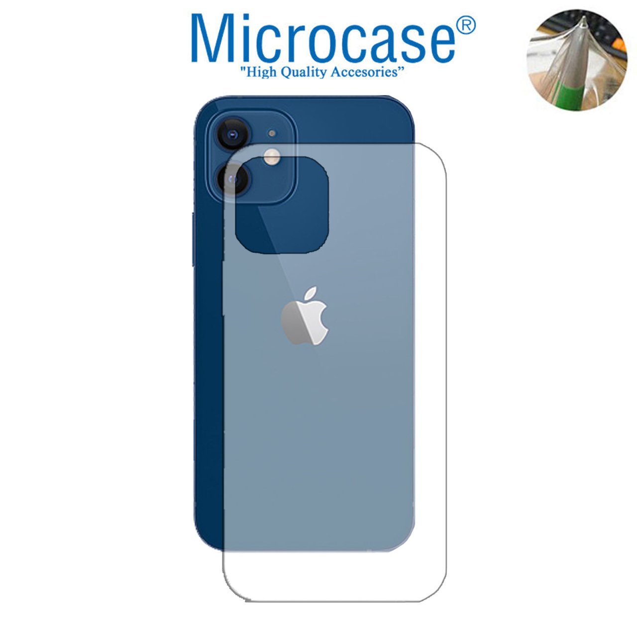 iPhone 12 Full Arka Kaplama TPU Soft Film