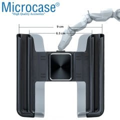Microcase 360 Derece Dönebilir Araç İçi Izgaralıktan Metal Kelepçeli Telefon Tutucu - AL3741