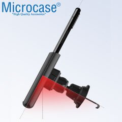 Microcase 360 Derece Dönebilir Araç İçi Izgaralıktan Metal Kelepçeli Telefon Tutucu - AL3741
