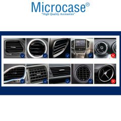Microcase 360 Derece Dönebilir Araç İçi Izgaralıktan Metal Kelepçeli Telefon Tutucu - AL3741