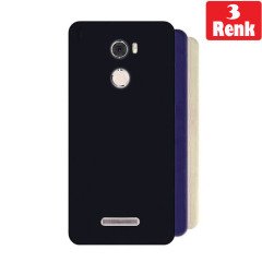 Gionee A1 Lite Renkli Premium Silikon Kılıf + Cam (Seçenekli)