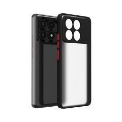 Microcase Xiaomi Poco F6 Pro/Redmi K70 Pro  London Serisi Darbeye Dayanıklı Kılıf - Siyah AL3415