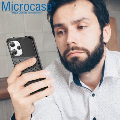 Microcase Xiaomi Redmi Note 12R 6.79 inch Thunder Serisi Darbeye Dayanıklı Silikon Kılıf - Siyah AL3421