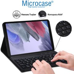 Microcase Samsung Galaxy Tab A7 Lite 2021 8.7 inch T220 T225 Bluetooth Klavyeli Standlı Kılıf - BKK1