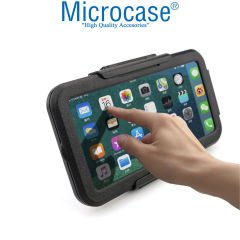 Microcase Universal Su Geçirmez Bisiklet Motosiklet Telefon Tutucu Siyah - AL3588