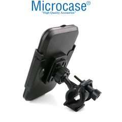 Microcase Universal Su Geçirmez Bisiklet Motosiklet Telefon Tutucu Siyah - AL3588