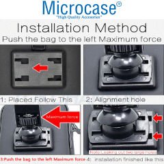 Microcase Universal Su Geçirmez Bisiklet Motosiklet Telefon Tutucu Siyah - AL3588