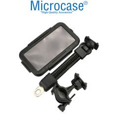 Microcase Universal Su Geçirmez Bisiklet Motosiklet Telefon Tutucu Siyah - AL3588