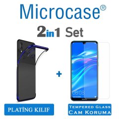 Huawei Y7 2019 - Y7 Prime 2019 Plating Silikon Kılıf + CAM (SEÇ)