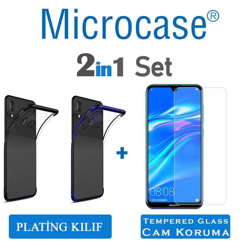 Huawei Y7 2019 - Y7 Prime 2019 Plating Silikon Kılıf + CAM (SEÇ)