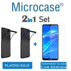 Huawei Y7 2019 - Y7 Prime 2019 Plating Silikon Kılıf + CAM (SEÇ)