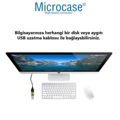 Microcase Hızlı USB 2.0 Uzatma Kablosu Dişi-Erkek Adaptör - 75 cm AL2855