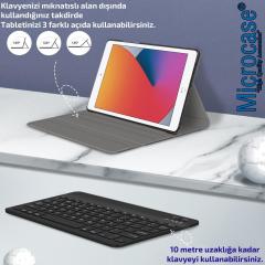 Microcase Samsung Galaxy Tab A8 SM-X200 10.5 (2021) Bluetooth Klavyeli Standlı Kılıf - BKK1