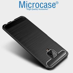 Microcase Xiaomi Redmi Note 10 Lite Brushed Silikon Kılıf - Siyah