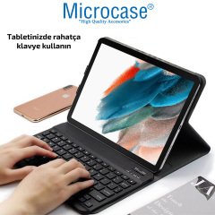 Microcase Samsung Galaxy Tab A8 SM-X200 10.5 (2021) Bluetooth Klavyeli Standlı Kılıf - BKK1