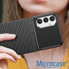 Microcase Samsung Galaxy A34 5G Thunder Serisi Darbeye Dayanıklı Silikon Kılıf - Siyah AL3421