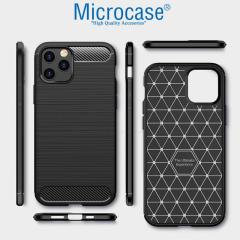 Microcase iPhone 13 Pro Max Brushed Silikon Kılıf - Siyah