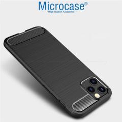 Microcase iPhone 13 Pro Max Brushed Silikon Kılıf - Siyah