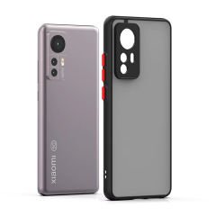 Microcase Xiaomi Redmi 12 Lite London Serisi Darbeye Dayanıklı Kılıf - Siyah AL3415