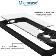 Microcase Xiaomi Redmi Note 14 5G Luna Serisi Köşe Korumalı Sert Rubber Kılıf - AL3422 Siyah