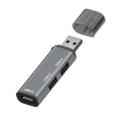 Microcase USB 3.0 3 Port Mini USB Çoklayıcı Hub 8 cm Gri - AL2740