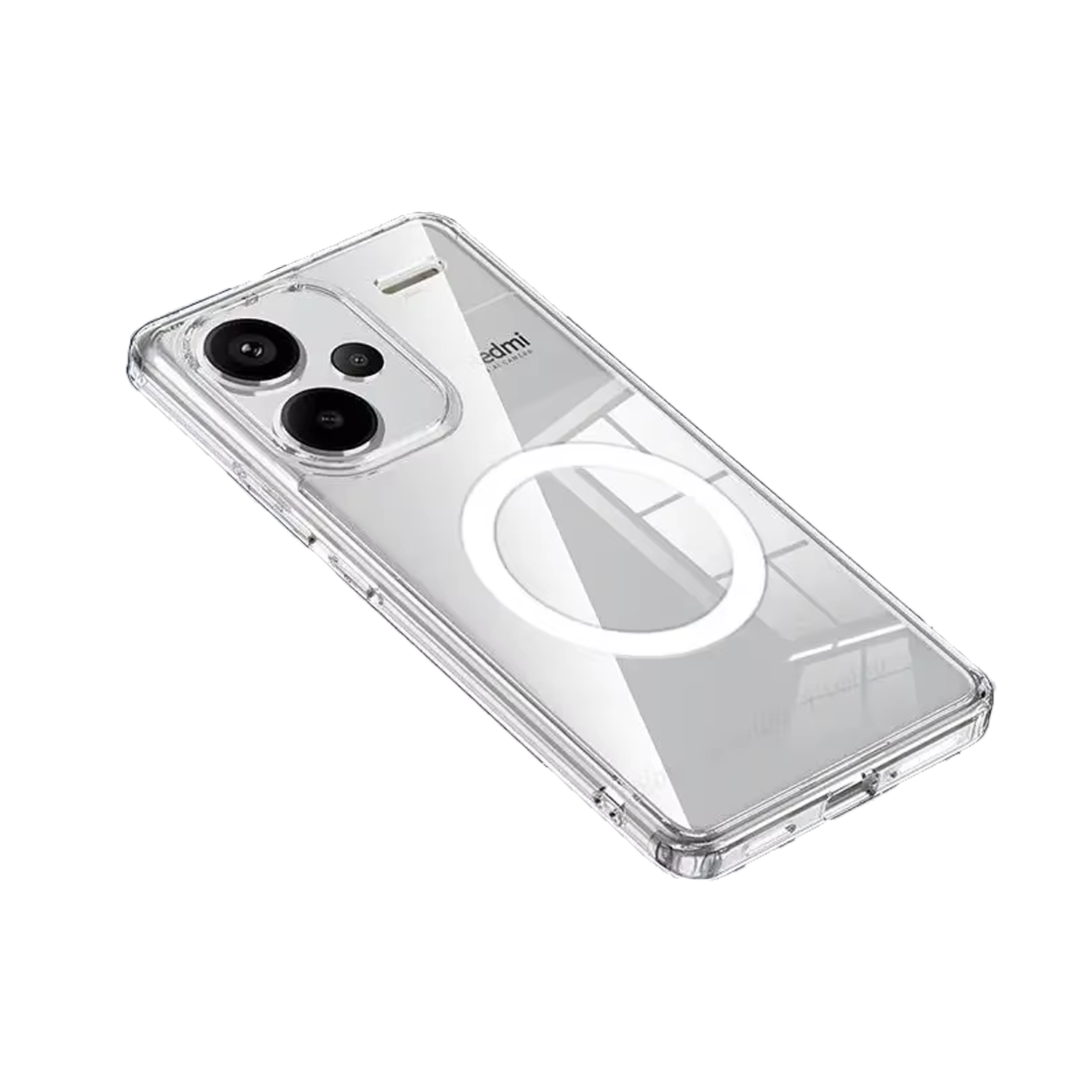 Microcase Xiaomi Redmi Note 13 Pro Plus için Magsafe Manyetik Darbeye Dayanıklı Yarı Esnek Plastik TPU  Kılıf - AL8115