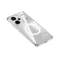 Microcase Xiaomi Redmi Note 13 Pro Plus için Magsafe Manyetik Darbeye Dayanıklı Yarı Esnek Plastik TPU  Kılıf - AL8115