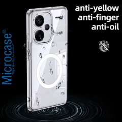 Microcase Xiaomi Redmi Note 13 Pro Plus için Magsafe Manyetik Darbeye Dayanıklı Yarı Esnek Plastik TPU  Kılıf - AL8115
