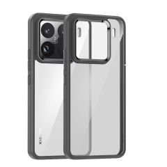Microcase Xiaomi Redmi Note 14 5G Luna Serisi Köşe Korumalı Sert Rubber Kılıf - AL3422 Siyah