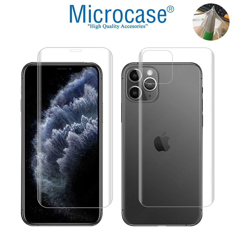 Microcase iPhone 11 Pro Max Full Ön Arka Kaplama Koruma Filmi