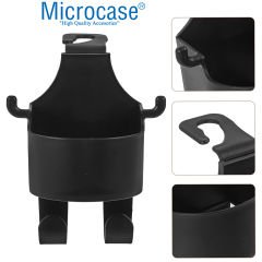 Microcase Oto Araç Bardak ve Telefon Tutucu Eşya Poşet Şemsiye Askılığı 3in1 Set AL4463