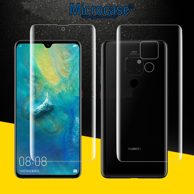 Microcase Huawei Mate 20 Full Ön Arka Kaplama Soft Koruma Fillmi