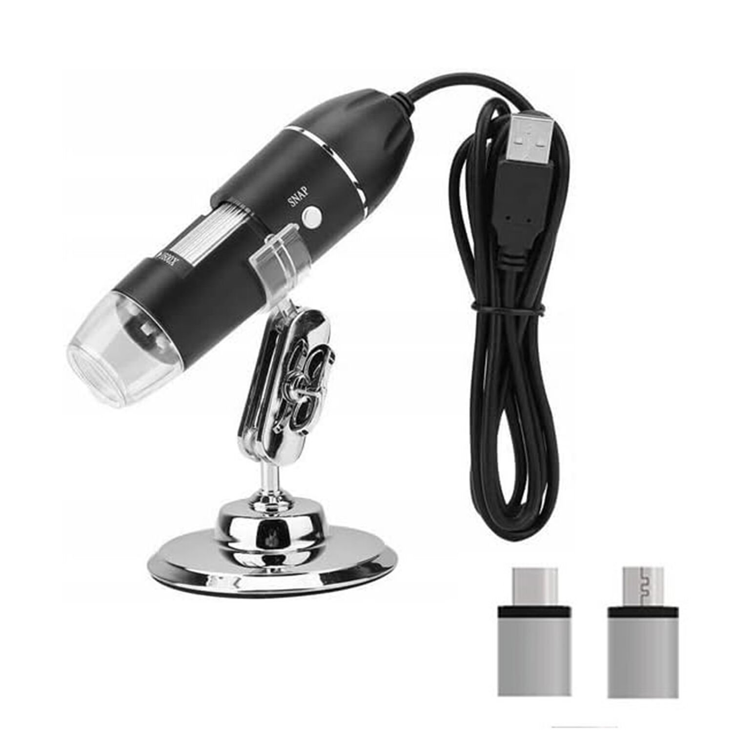Microcase Type-c Micro Otgli 1000x Dijital Mikroskop USB HD Cmos 8 Led Digital Microscobe AL4076