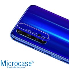Microcase Huawei Honor 20 - Nova 5T Kamera Lens Koruma Halkası - Açık Tasarım Mavi