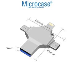 Microcase Android Type-C Lightning to USB 3.0 Çevirici Flash Disk Mouse Klavye Bağlantı Kiti -AL2742