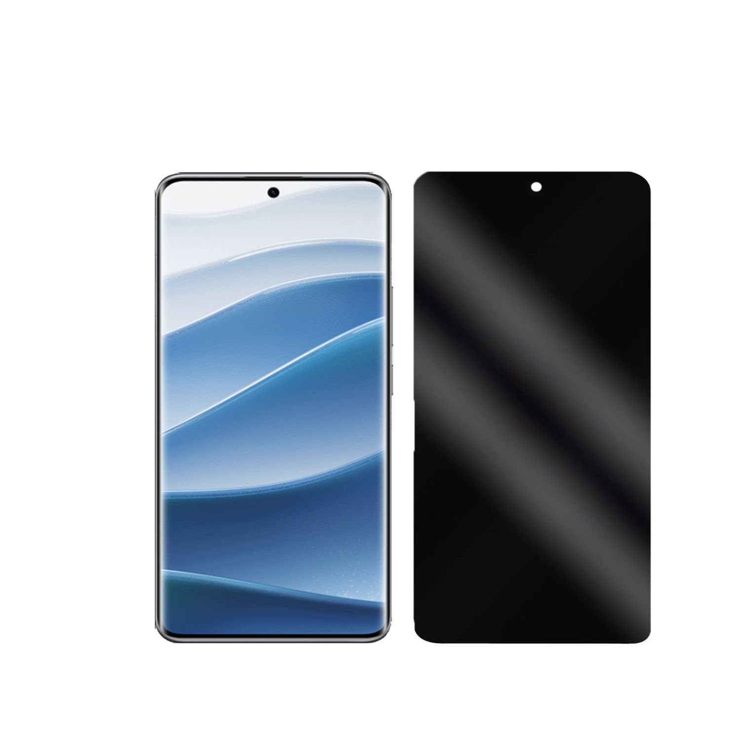 Microcase Xiaomi Redmi Note 14 Pro/Plus 5G Privacy Gizlilik Filtreli Kavisli Tam Kaplayan Tempered Cam - AL3125