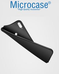 Xiaomi Redmi Note 7 Elektrocase Silikon Kılıf + Tam Kaplayan Cam