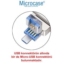 Microcase Android Type-C Lightning SD Kart Okuyucu - Siyah AL2743
