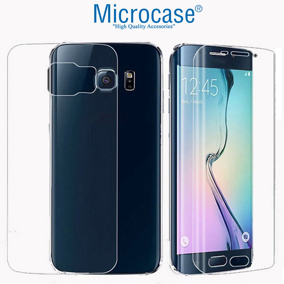 Microcase Samsung Galaxy S6 Edge Full Ön Arka Kaplama Koruma Film