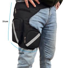 Microcase Motosiklet Reflektörlü 3 Bölmeli Çanta Bel Bacak Bağlamalı - AL3253