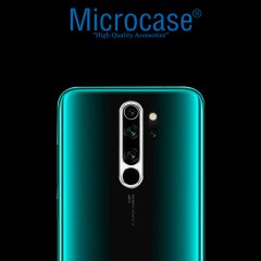 Microcase Xiaomi Redmi Note 8 Pro Kamera Lens Koruma Halkası - Açık Tasarım Gümüş