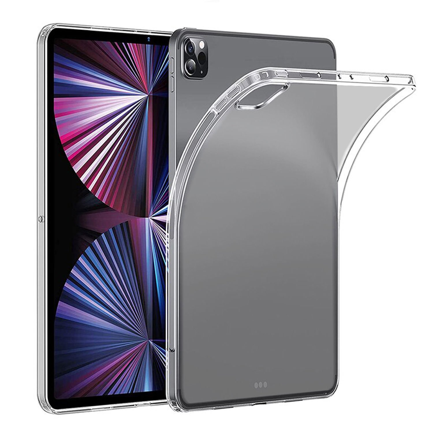 Microcase iPad Pro 12.9 2022 M2 Tablet TPU Silikon Kılıf - Şeffaf AL8103