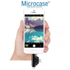 Microcase Android Type-C Lightning SD Kart Okuyucu - Beyaz AL2743