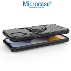 Microcase Samsung Galaxy M22 Batman Serisi Yüzüklü Armor Kılıf